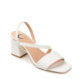 NEW Journée Collection Lirryc Dress Sandals in White, Size 12 New w/o Box